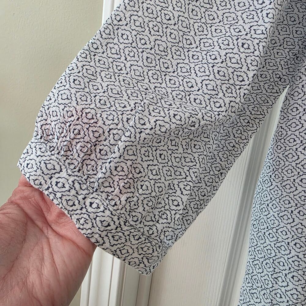 Old Navy Collarless Geometric-Print Tunic Blouse Size XL - Picture 4 of 8